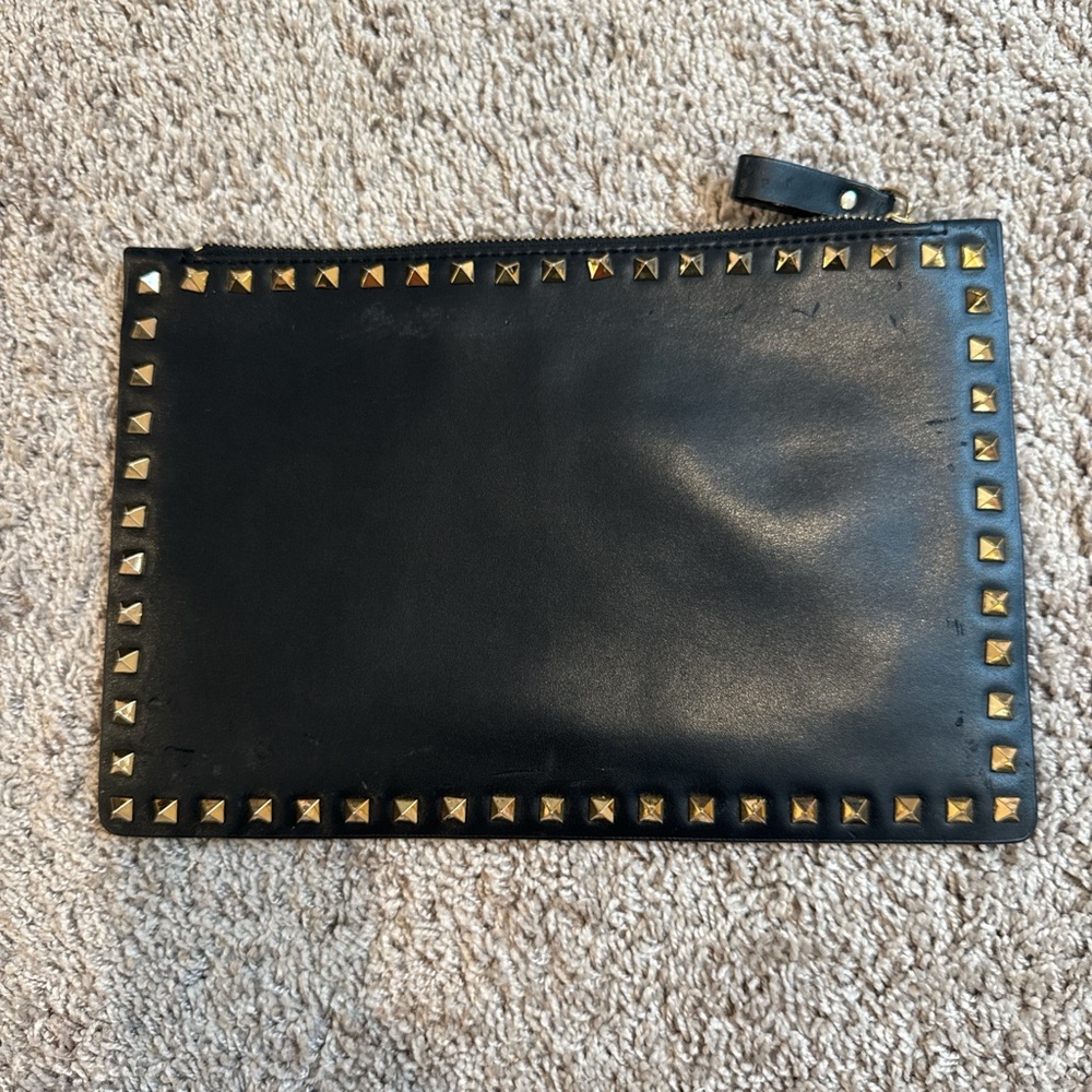 Black Studded Clutch